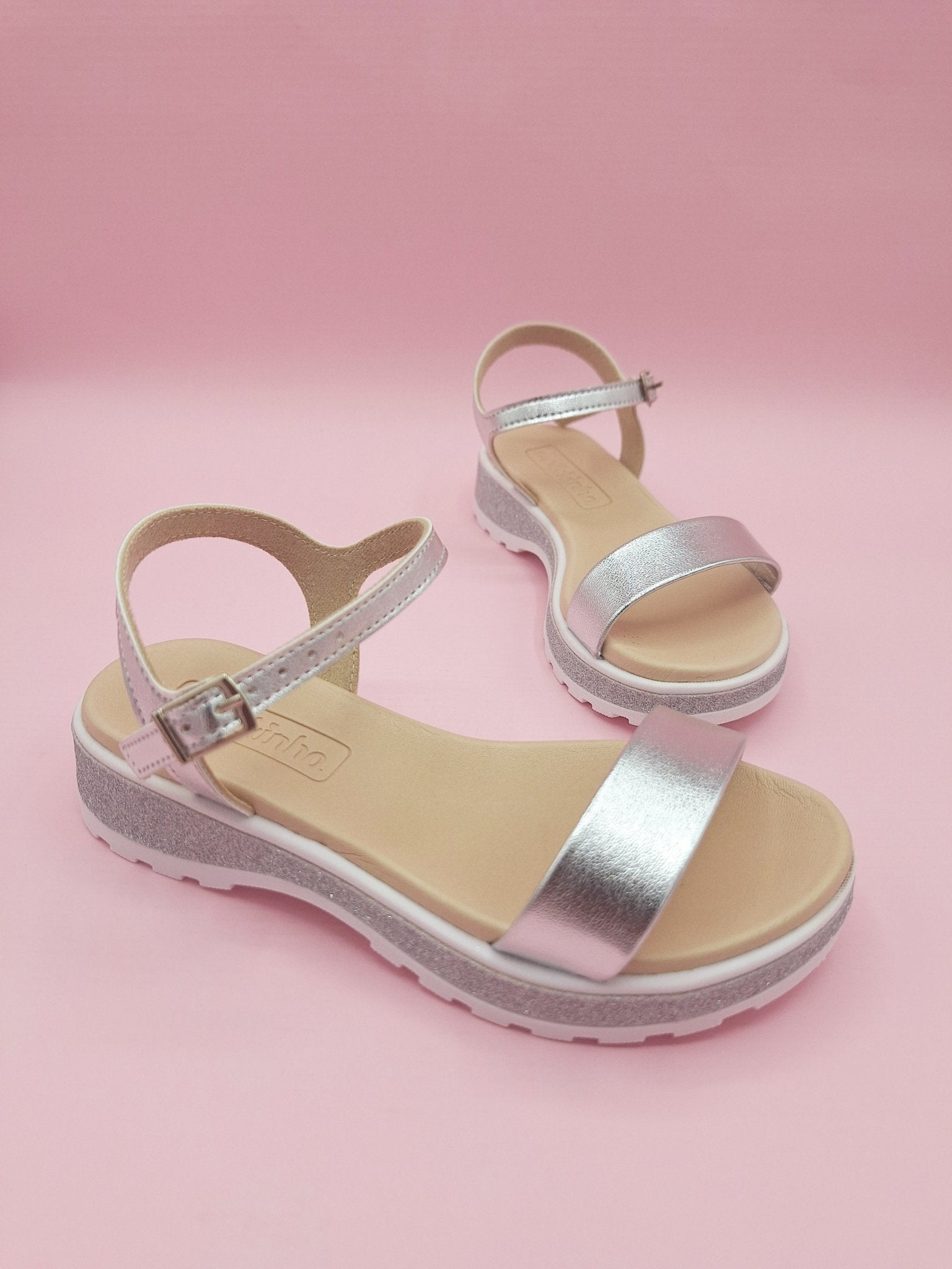 Sandalias Plateadas  Molekinha