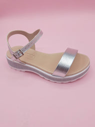 Sandalias Plateadas Molekinha