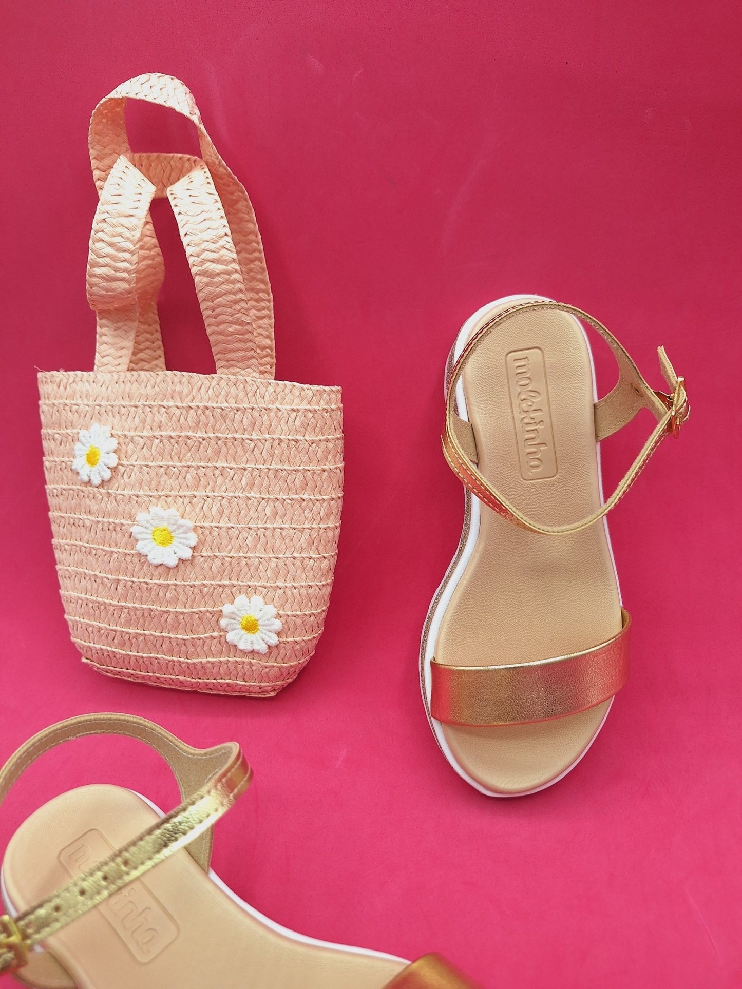 Sandalias doradas Molekinha - Magicas Princesas RD