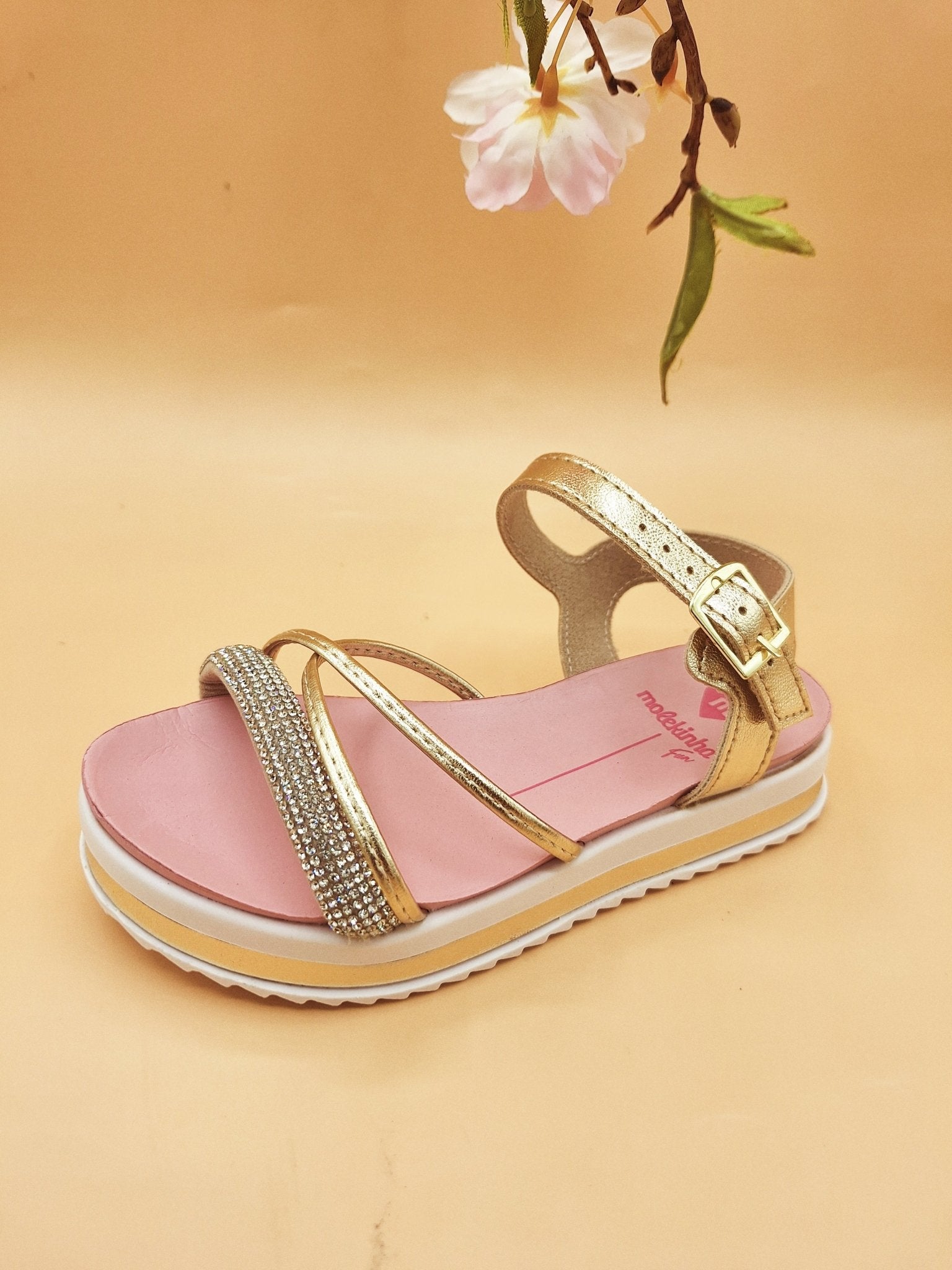 Sandalias doradas Molekinha