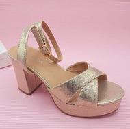 Tacones Champagne