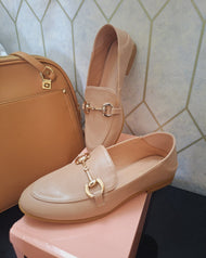 Mocasines Beige